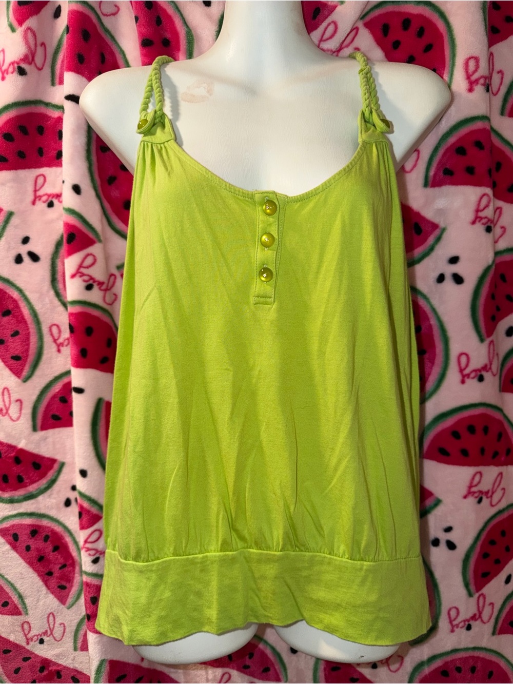 💚 Gianni Bini Braided-Strap Tank Top